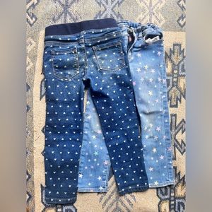Little girl size 4 jeans, 2 pair